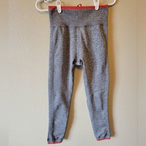 Athleta Andes Grey Space Dye Seamless Tights Size Medium